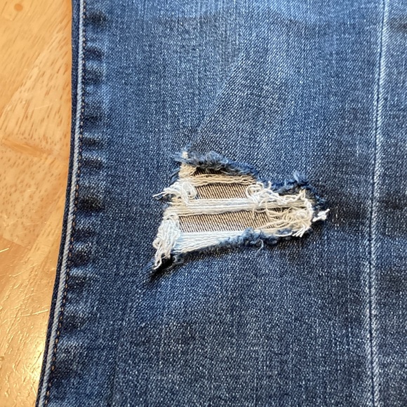 Express High Rise Ankle Legging Ripped Jeans - Picture 7 of 10